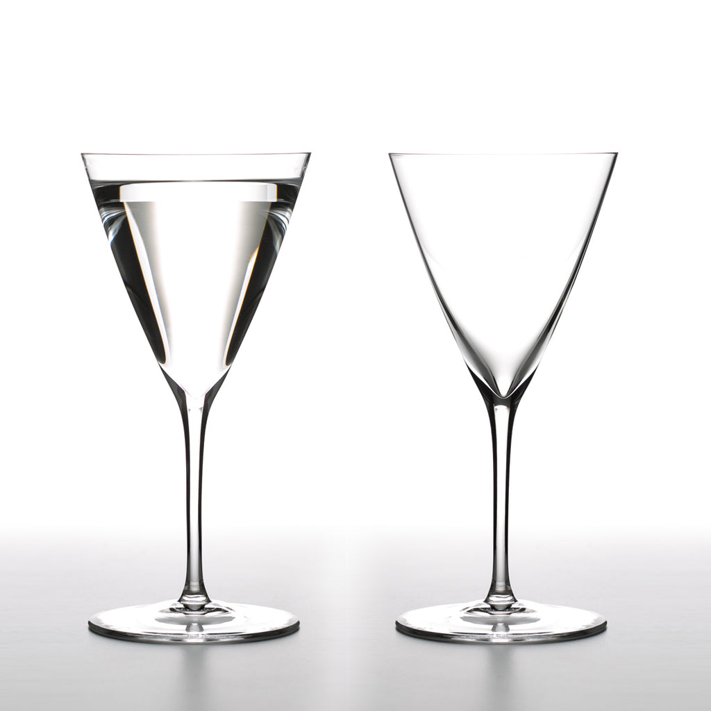 Ribbed Optic Martini Glass / Set of 4 + sett – One Mercantile / Sett